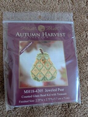 Pear Autumn Fall Cross Stitch Kit By Mill Hill